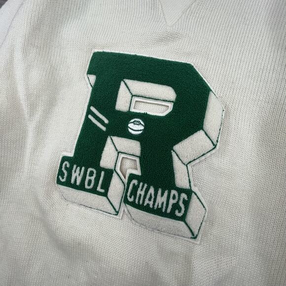 VINTAGE Varsity Letterman Sweater Mens Small SWBL Champs Wool True 50s - Picture 6 of 9